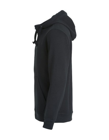 Basic Hoody Full Zip - Noir
