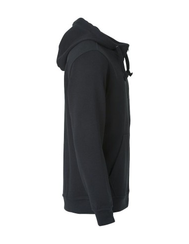 Basic Hoody Full Zip - Noir