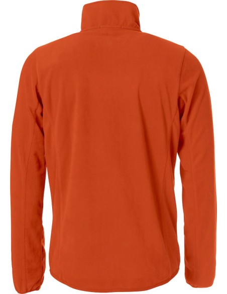 Basic Micro Fleece Jacket - Orange