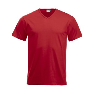 Fashion-T V-neck - Rouge