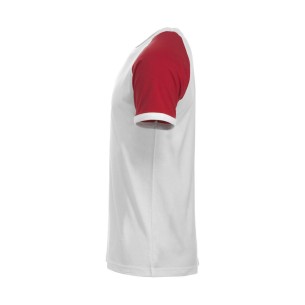Raglan-T - Blanc & Rouge 2