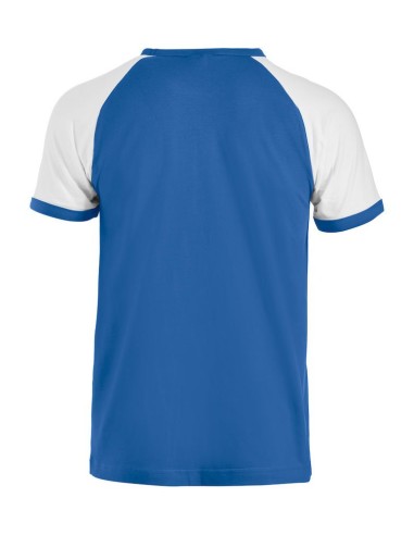 Raglan-T - Royal & Blanc