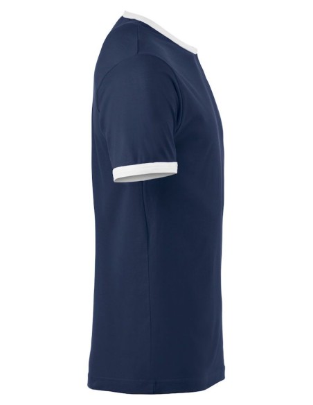 T-shirt Nome - Marine & Blanc