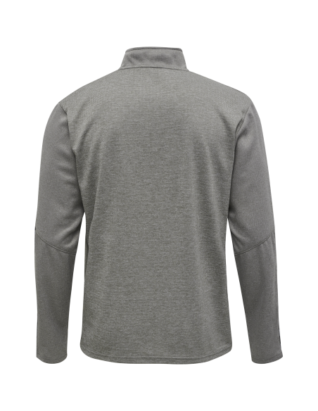 Hummel HML Authentic Half Zip Sweatshirt - Gris Chiné