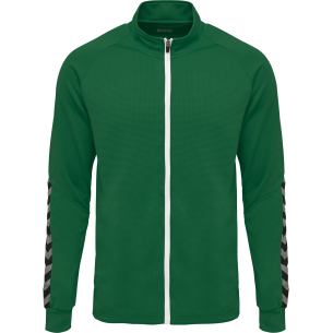 Hummel HML Authentic Poly Zip jacket - Vert