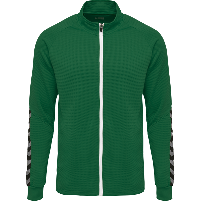 Hummel HML Authentic Poly Zip jacket - Vert