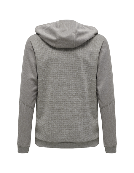 Hummel HML Authentic Poly Hoodie - Gris Chiné