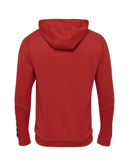 Hummel HML Authentic Poly Hoodie - Rouge Hummel HML Authentic Poly Hoodie - Rouge