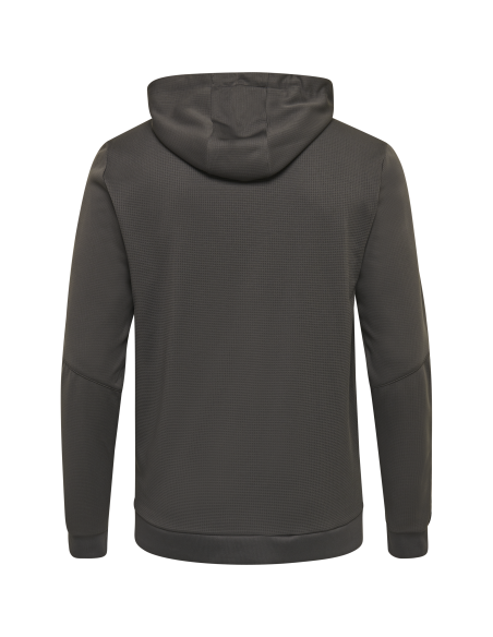 Hummel HML Authentic Poly Zip Hoodie - Gris & Orange