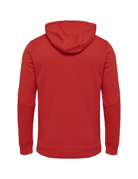 Hummel HML Authentic Poly Zip Hoodie - Rouge