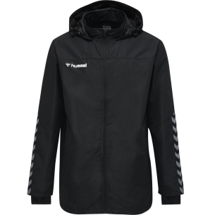 Hummel HML Authentic All-Weather Jacket - Noir & Blanc