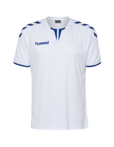 Hummel Core SS Poly Jersey - Blanc & Royal