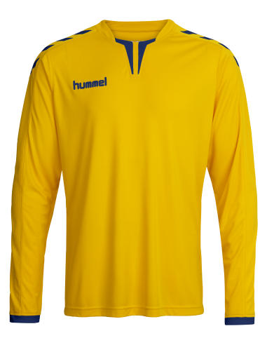 Hummel Core SS Poly Jersey - Jaune & Royal
