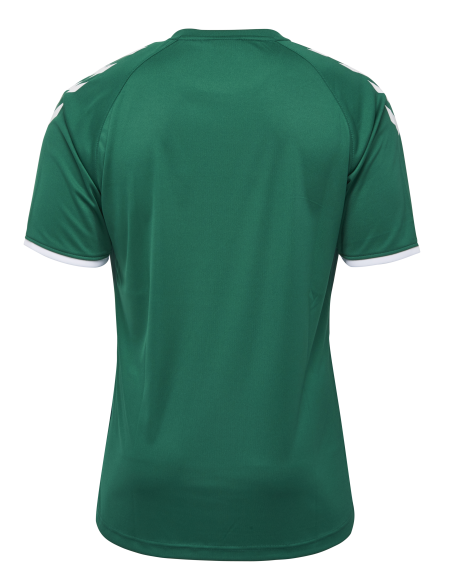 Hummel Core Striped SS Jersey - Vert Foncé & Blanc Hummel Core Striped SS Jersey - Vert Foncé & Blanc