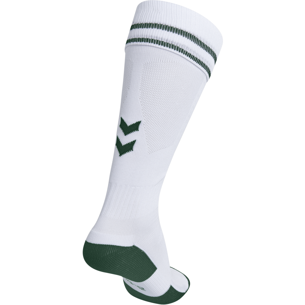 Hummel Element Football Sock - Blanc & Vert Foncé
