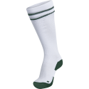 Hummel Element Football Sock - Blanc & Vert Foncé