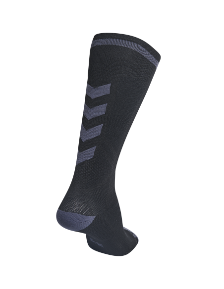 Hummel Elite Indoor Sock High - Noir & Gris Foncé