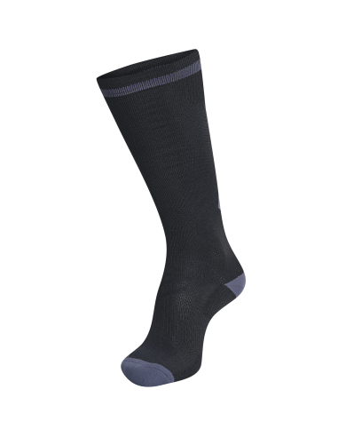 Hummel Elite Indoor Sock High - Noir & Gris Foncé