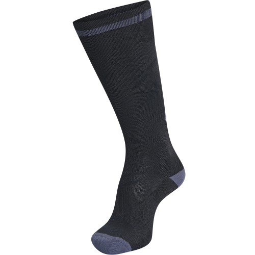 Hummel Elite Indoor Sock High - Noir & Gris Foncé