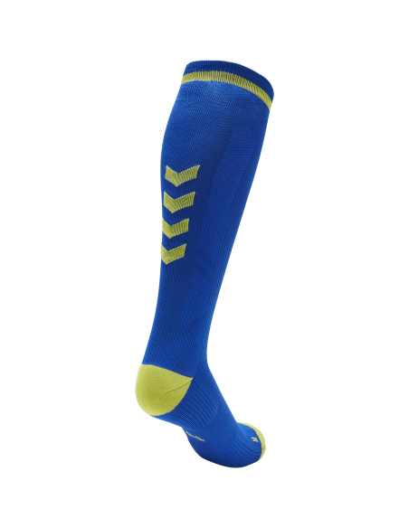 Hummel Elite Indoor Sock High - Royal & Jaune Hummel Elite Indoor Sock High - Royal & Jaune