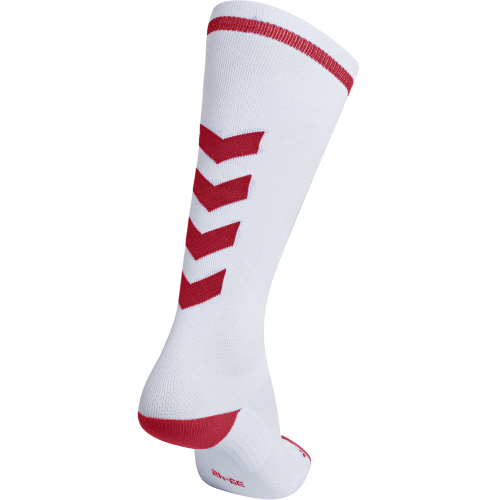 Hummel Elite Indoor Sock High - Blanc &amp; Rouge