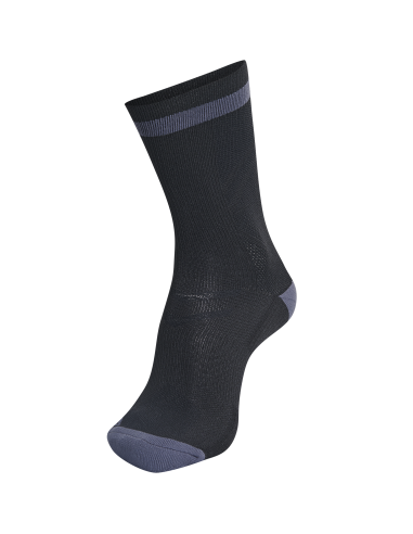 Hummel Elite Indoor Sock Low - Noir & Gris Foncé