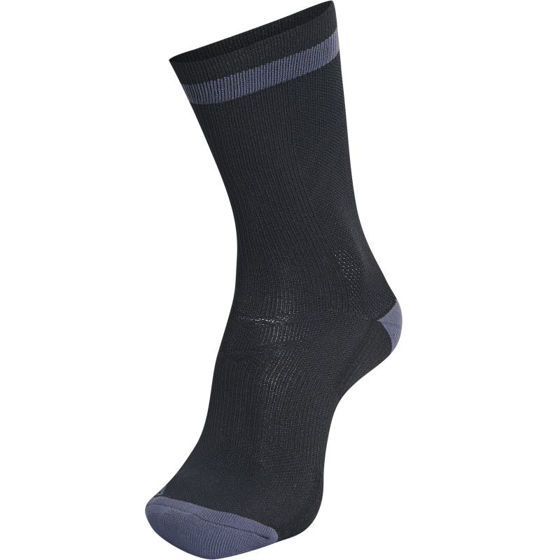 Hummel Elite Indoor Sock Low - Noir & Gris Foncé