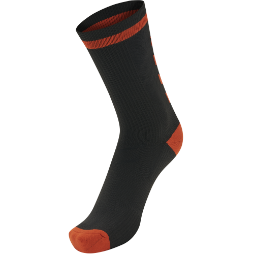 Hummel Elite Indoor Sock Low - Noir & Rouge
