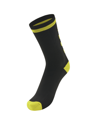 Hummel Elite Indoor Sock Low - Noir & Jaune Blazing