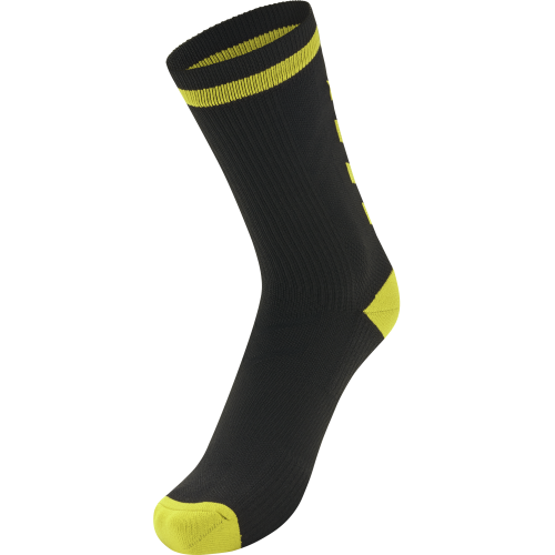 Hummel Elite Indoor Sock Low - Noir & Jaune Blazing