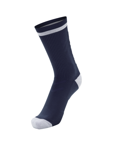 Hummel Elite Indoor Sock Low - Marine & Blanc