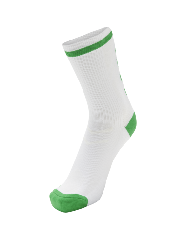 Hummel Elite Indoor Sock Low - Blanc & Vert Jelly Bean