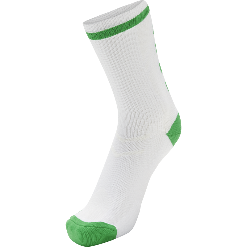 Hummel Elite Indoor Sock Low - Blanc & Vert Jelly Bean