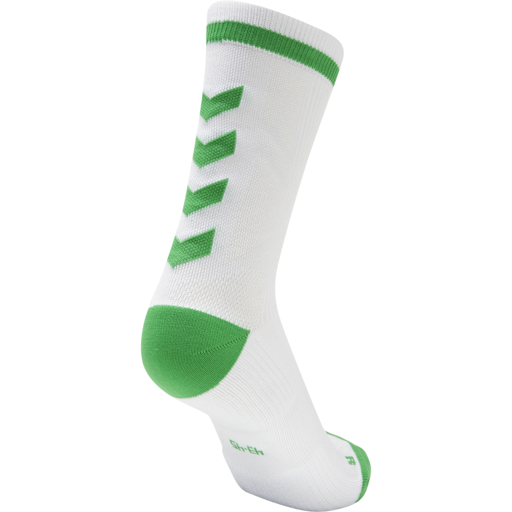 Hummel Elite Indoor Sock Low - Blanc & Vert Jelly Bean