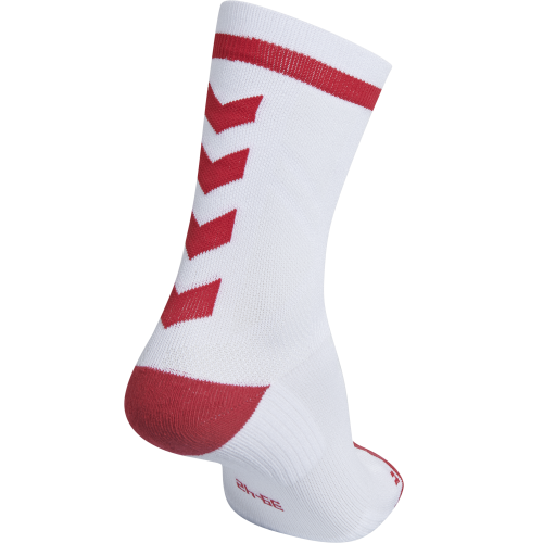 Hummel Elite Indoor Sock Low - Blanc &amp; Rouge