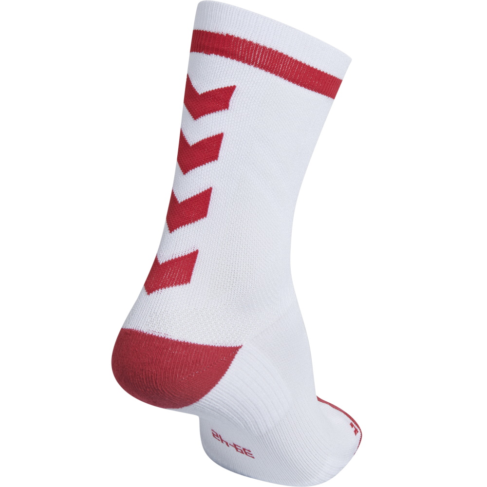 Hummel Elite Indoor Sock Low - Blanc & Rouge