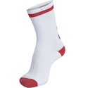 Hummel Elite Indoor Sock Low - Blanc & Rouge
