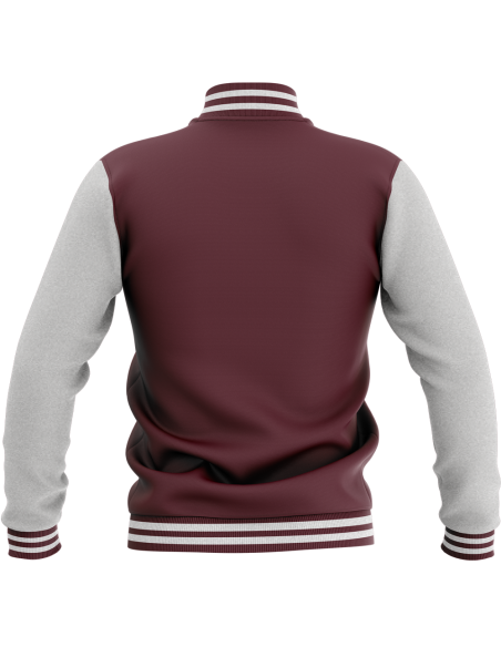Veste College - Bordeaux & Gris