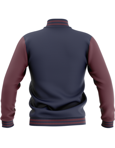 Veste College - Marine & Bordeaux