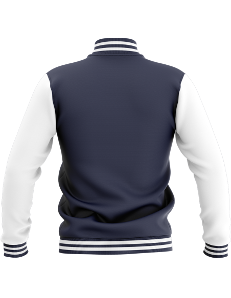 Veste College - Marine & Blanc