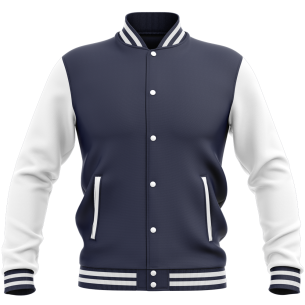 Veste College - Marine & Blanc