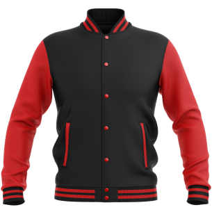 Veste College - Noir & Rouge