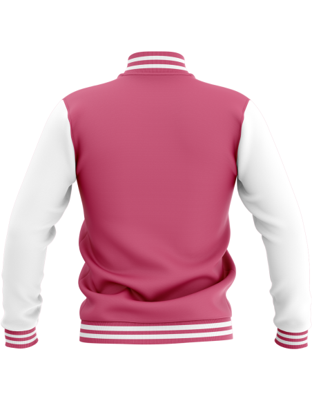 Veste College - Rose & Blanc