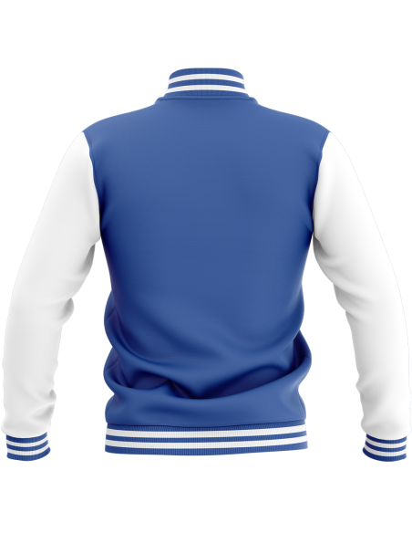 Veste College - Royal & Blanc