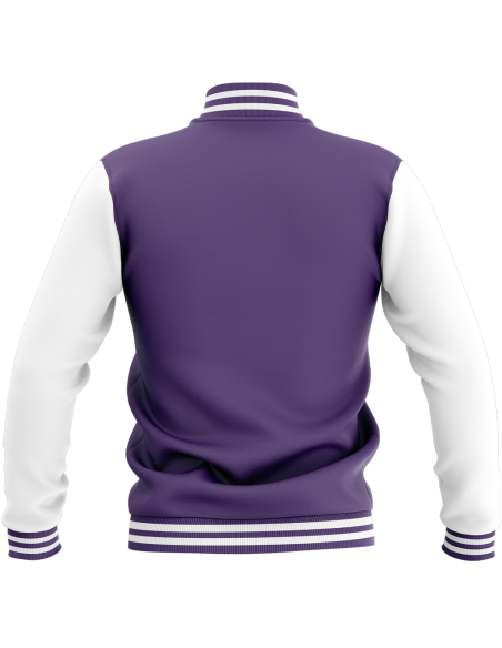 Veste College - Violet & Blanc