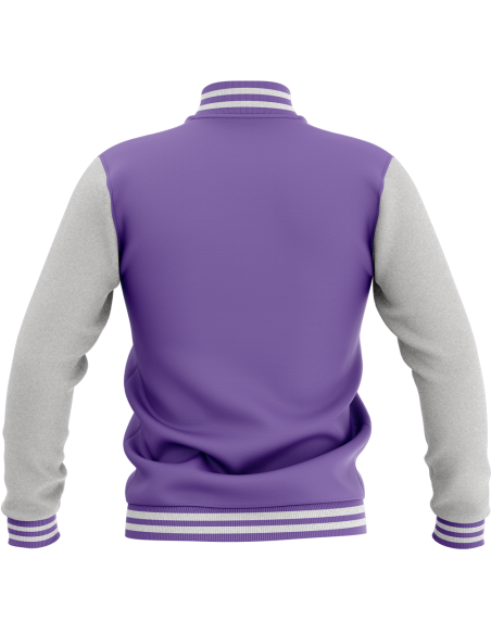 Veste College - Violet & Gris