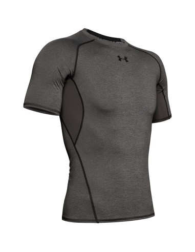 Under Armour HeatGear Short Sleeve Compression - Carbone