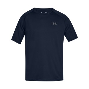 Under Armour Tech Manches Courtes - Bleu Marine