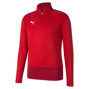 Puma Team Goal Training 1/4 Zip Top - Rouge