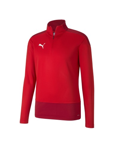 Puma Team Goal Training 1/4 Zip Top - Rouge